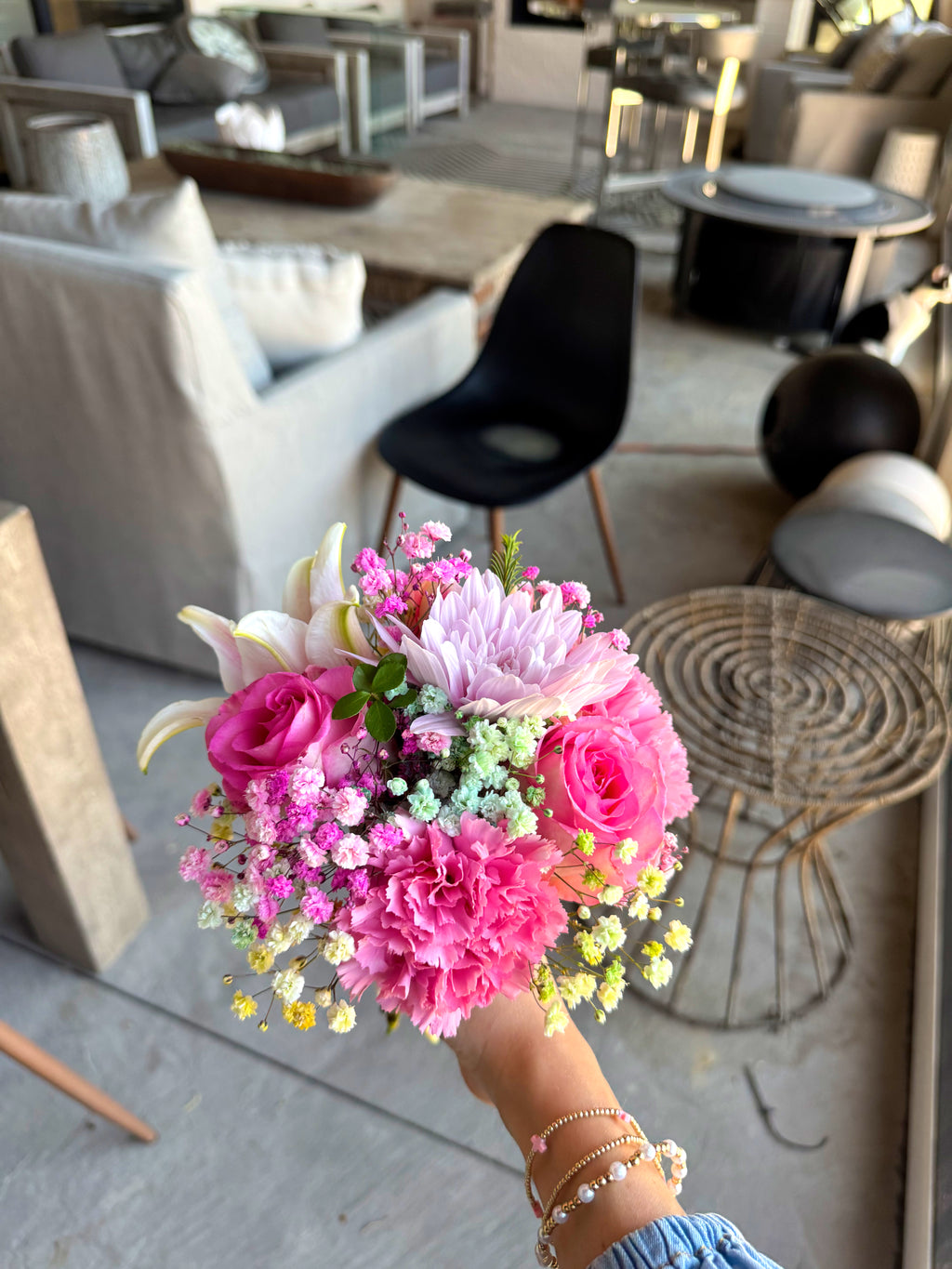 Rainbow Rose Mini Bouquet